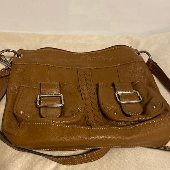 Tignanello Purse Shoulder/crossbody Bag Brown Leather - Picture 5 of 11